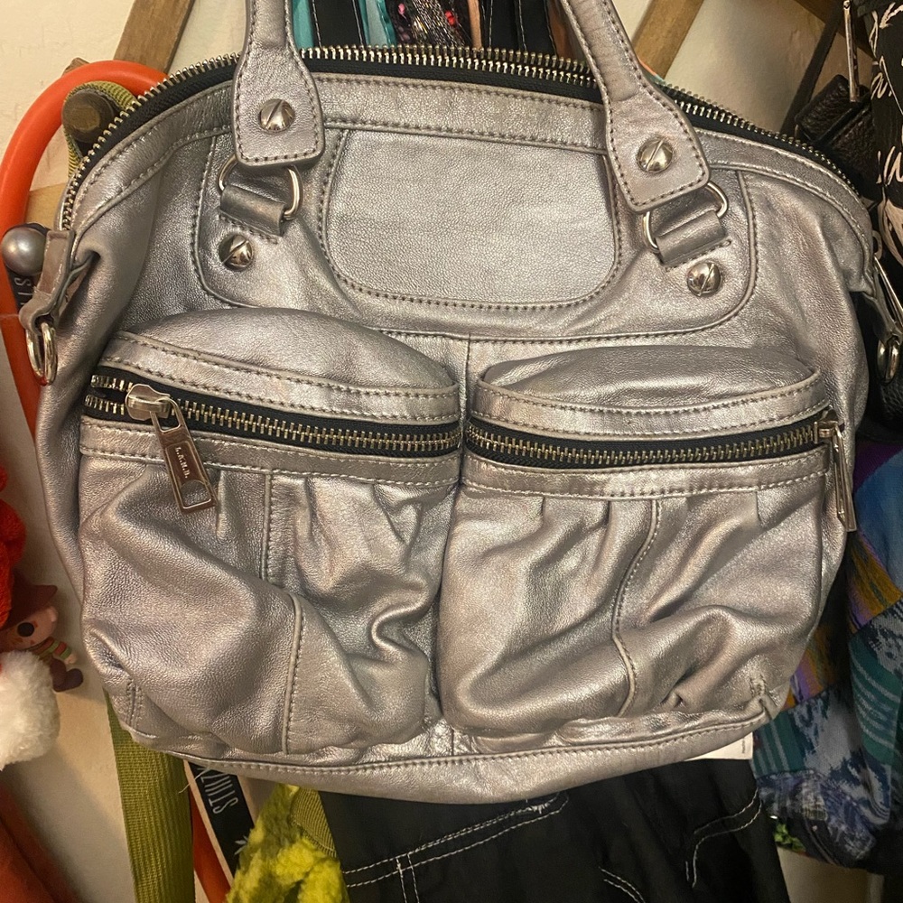 Lamb purse silver
